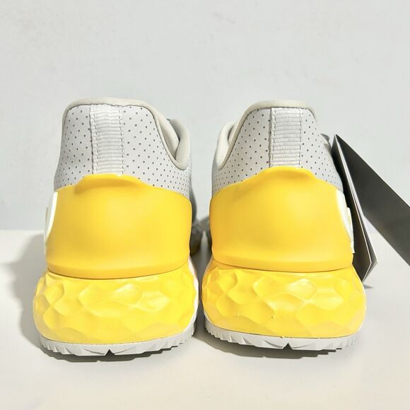 G/Fore G4 G/Drive Men’s Size 9.5 Nimbus Grey Yellow White Spikeless Golf Shoes